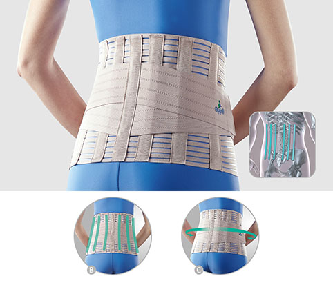 Sacro-Lumbar Support with Compression Straps